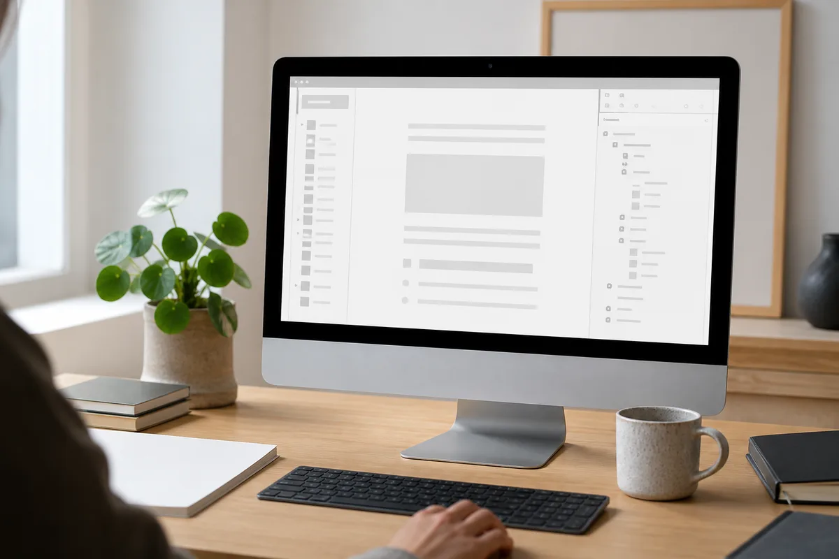 Rédaction d’un article dans l’éditeur de blocs avec la vue en liste ouverte